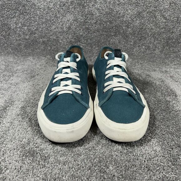 Frye Gia Men’s Size 13 Teal Canvas With Leather Trim Low Casual Shoes Used main image 12